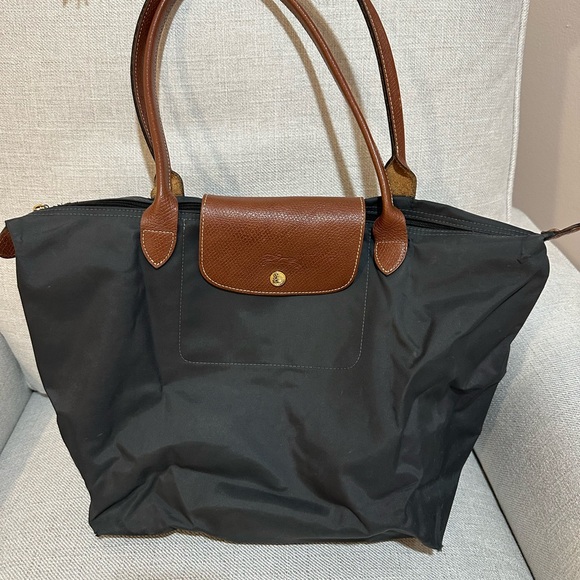 Longchamp Dark Grey Le Pliage Original - Picture 2 of 7